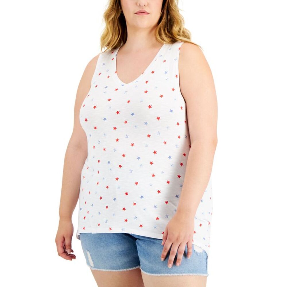 Style & Co Plus Size V Neck Tank Top